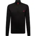 Hugo Boss San Quintus C Genser Med Halv Glidelås