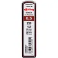 Rotring Lead Refills | 0.5 mm | 2B hardness | 12 leads