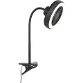 QAZQA Bordvifte sort inkl. LED 2700K - Dores