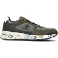 Premiata for man. MASE Leather Sneakers Mase green (41), Flat, Laces, Casual