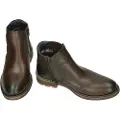 Fluchos for man. F1343 Brown chelsea style leather ankle boots F1343 (46), Flat, 1 to 3 cm, None, Casual, Havana, Classic