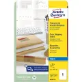 Avery - Blank - A4 (210 x 297 mm) 25 etikett(er) (25 ark x 1) transparente adresseetiketter