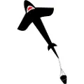 Invento Drage Shark Kite 5 Spændvidde 1500 mm