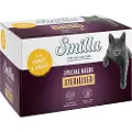 Smilla Sterilised Skåler 6 x 100 g - Kalkun med ost