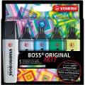 Stabilo BOSS ORIGINAL, 5 stykker, Flerfarget, Meisel tupp, Flerfarget, 70/194, 70/111, 70/31, 70/51, 70/133, Rektangel