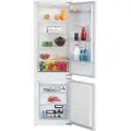 Beko BCSA285K4SN - Kjøleskap/fryser - bunnfryser - innebygd - bredde: 54 cm - dybde: 54.5 cm - høyde: 177.5 cm - 271 liter - Klasse E - hvit