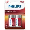 Philips LR14P2B/05, Engangsbatteri, LR14, Alkalinsk, 1,5 V, 2 stykker, 5 år