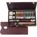 Royal Talens Oil colour wooden box set Professional | 12 x + 1 x 60 ml + accessories