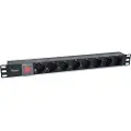 Equip 19´´ Cable 1.8 M 8-veis Strømskinne For Rack