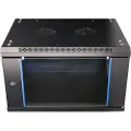 Extralink - Rack skap - 600x600 mm - veggmonterbar - svart - 6U - 19