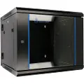 Extralink AZH - Rack skap - swing type - veggmonterbar - svart - 6U - 19