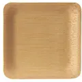 Papstar 88035, Plate, firkant, Bamboo, Naturlig, Monokromatisk, 10 stykker