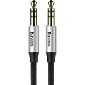 Baseus Yiven Audio Cable Cable 3.5 male Audio M30 1.5M Silver+ Black