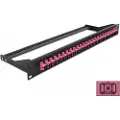 DeLOCK - Koblingspanel - rackmonterbar - SC MM X 24 - svart, fiolett - 1U - 19