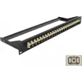 DeLOCK - Koblingspanel - rackmonterbar - SC MM X 24 - svart, beige - 1U - 19