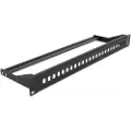 DeLOCK - Pluggbord (blankt) - rackmonterbar - svart - 1U - 19 - 24 porter