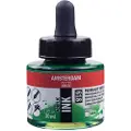 Royal Talens Acrylic Ink Bottle Permanent Green Light 618