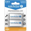 EverActive Professional Line EVHRL14-5000 oppladbare C-batterier 5000mAh - 2 stk.