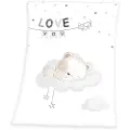 Herding Babybest Sleeping little bear Fleece tæppe - 75 x 100 cm