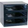 Raaco SafeBox 80, Frittstående safe, Blå, Nøkkel, Stål, 3 hyller, 451 mm