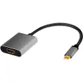 Logilink CUA0103, USB 3.2 Gen1 Type-C, HDMI-A, 0,15 m, Sort, Grå