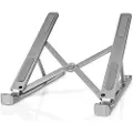 Nedis NBSTND100SI, notebookstativ, aluminium, aluminium, 12,7 cm (5), 43,2 cm (17), 5000 kg