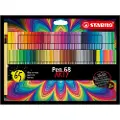 Stabilo Fiberpen Stabilo Pen 68 Arty med 65 stk. ass. farver