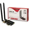 Inter-Tech DMG-36 - Nettverksadapter - PCIe 2.0 - Bluetooth 5.2, Wi-Fi 6E