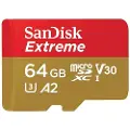 SanDisk Extreme microSDXC 64GB Class 10 V30