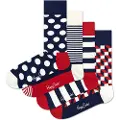 Happy socks Classic Navys Gift Set Half Lange Sokker 4 Par