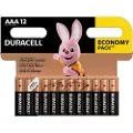 Duracell Basic LR03/AAA Alkaliske batterier - 12 stk.