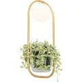 QAZQA Art Deco vegglampe gull med hvitt glass - Isabella