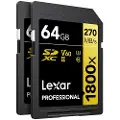 Lexar 1800x Sdxc Uhs-ii Clase 10 64gb Minnekort