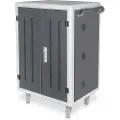 Digitus DN-45002 - Vogn (kun lading) - for 30 nettbrett / notebook-er - låsbar - stål - svart, RAL 9005 - skjermstørrelse: inntil 15,6 - utgang: 5 V
