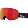 Giro Contour RS Vivid, Unisex, Sylindrisk (flat) linse, Sort, Rød, En Størrelse