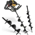 Powerplus 52cc Jordbor 3 Stykker