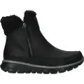 SKECHERS for woman. 44779 Synergy Booties - Collab black (39), Fabric, 1 to 3 cm, None, Casual, Imitation leather
