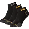 CAT Korte arbeidssokker for menn CAT ZCM0508, svarte, størrelse 39/42, 3 par