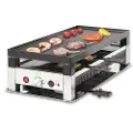 Solis Grill 5 i 1, raclette/ bordgrill/ wok/ crêpes/pizza, 8 personer, rustfritt stål, bordgrill 5 i 1, type 790