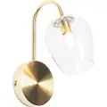 QAZQA Klassisk vegglampe i gull med glass - Elien