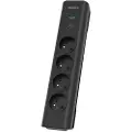 Philips Overspenningsvern SPN7040BA/60 4 AC-uttak, 2m Sort