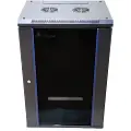 Extralink - Rack skap - 600x600 mm - veggmonterbar - svart - 18U - 19