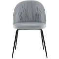 Venture Home Venture HomeSpisestol Wrinkles Fløyel, 2-pkGråStolerFra Homeroom