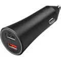 Xiaomi Mi - Bilstrømadapter - 37 watt - 3 A - Fast Charge - 2 utgangskontakter (2 x USB) - svart