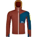 Ortovox Berrino Hooded, Softshelljakke, Herre, Clay Orange