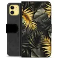 Mtp Products iPhone 11 Premium Lommebok-deksel - Gulde Blader