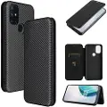 Mtp Products OnePlus Nord N10 5G Flip-deksel - Carbon Fiber - Svart