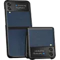 Mtp Products Textured Samsung Galaxy Z Flip3 5G Hybrid-deksel - Blå