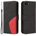 Mtp Products Bi-Color Series iPhone 7/8/SE (2020)/SE (2022) Lommebok-deksel - Svart