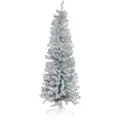 Nordic Winter Juletræ kunstig smalt PVC BLING, Klasse C, 180X68 cm u/LED, sølv NORDIC WINTER (780-184)